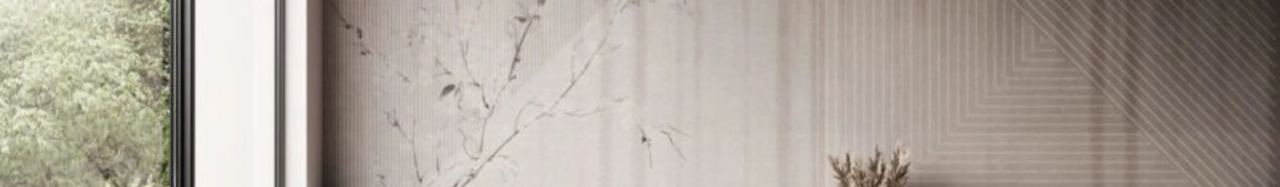 Carta da parati con il disegno di foglie ocra