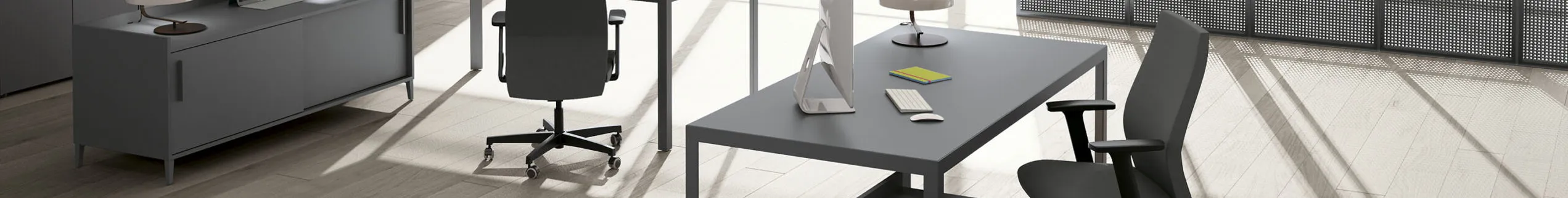 Ufficio operativo elegante grigio
