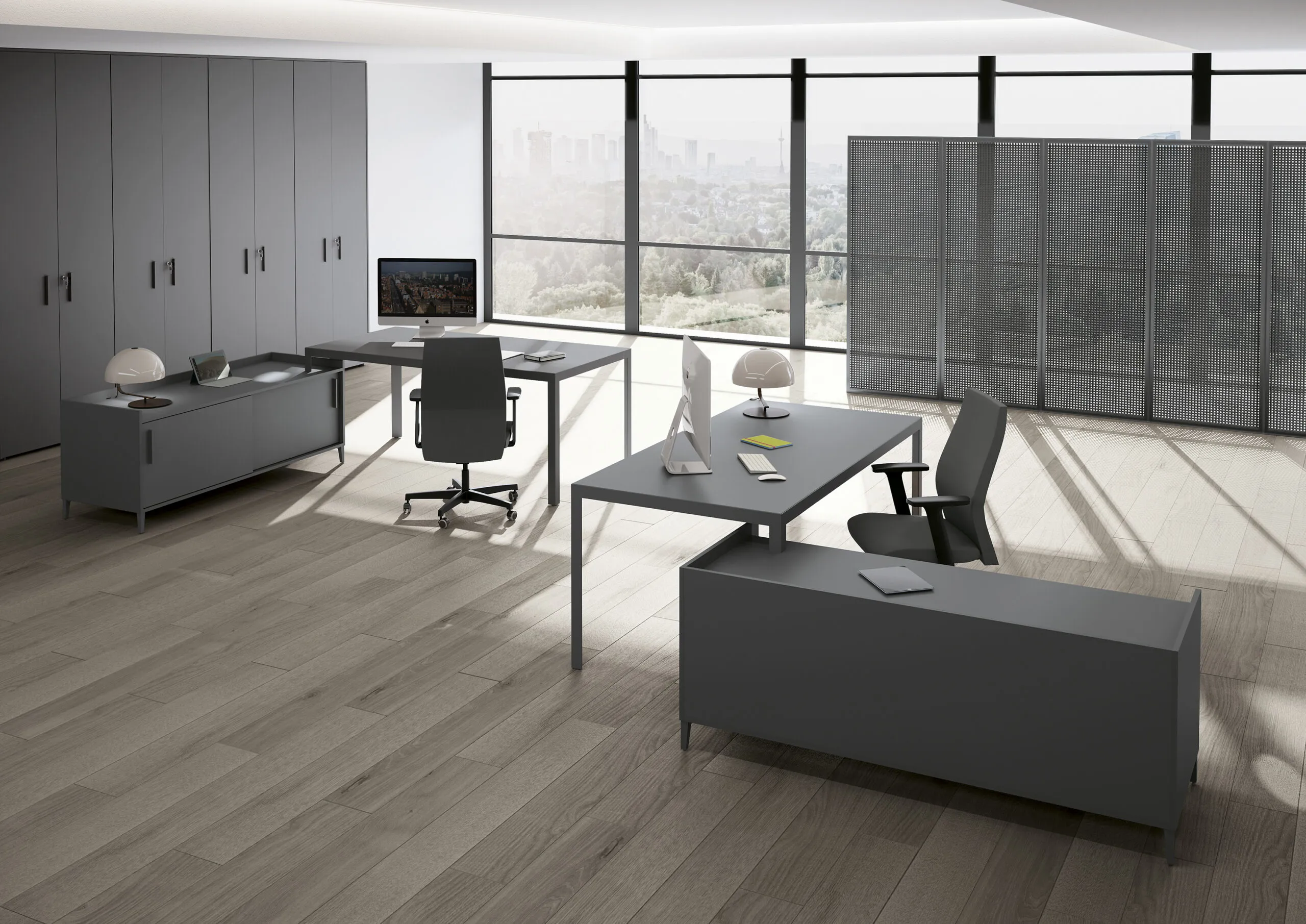 Arredo ufficio con scrivanie, postazioni di lavoro e mobili contenitori – Vesentini Creazione d'interni, Casaleone (VR)